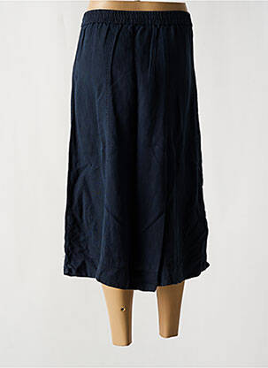 Jupe mi-longue coupe évasée bleu GEISHA femme