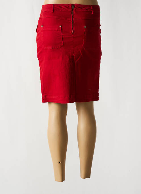 Jupe courte rouge MAE MAHE pour femme