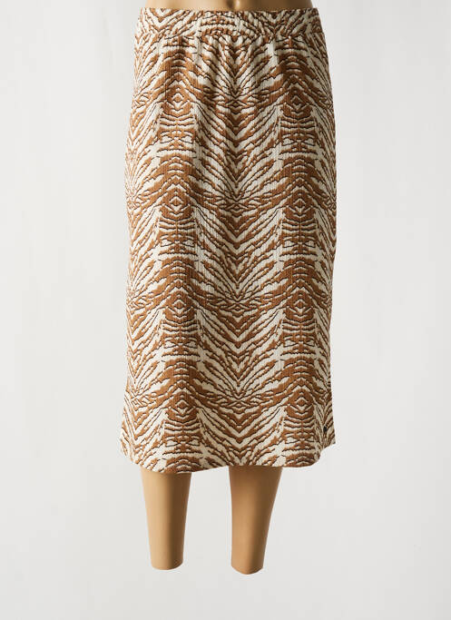 Jupe mi-longue beige GARCIA pour femme