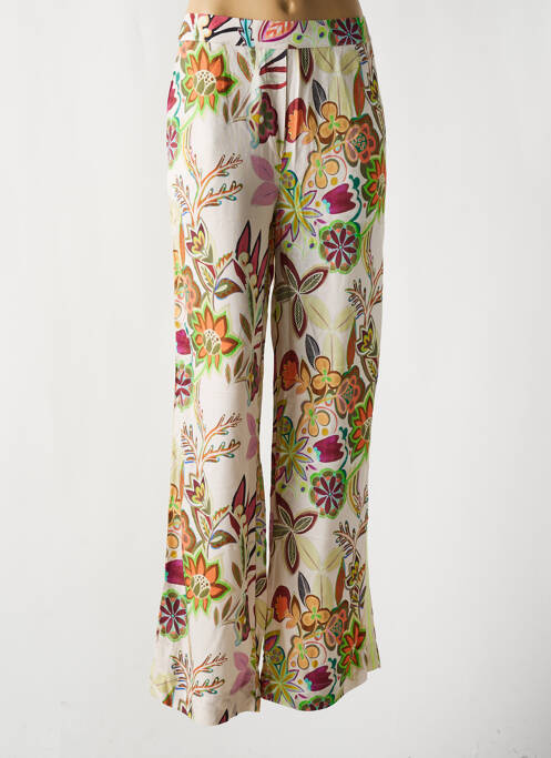 Pantalon large beige GEISHA pour femme