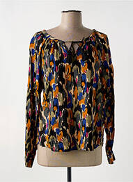 Blouse imprimé fantaisie manches longues noir LOLA ESPELETA femme