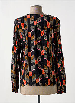 Blouse manches longues manches longues noir GEISHA femme