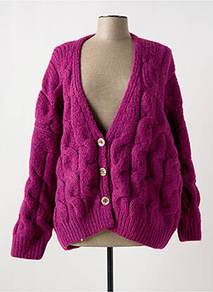 Gilet manches longues violet MOLLY BRACKEN pour femme