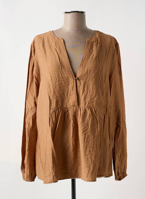 Tunique manches longues beige CREAM pour femme