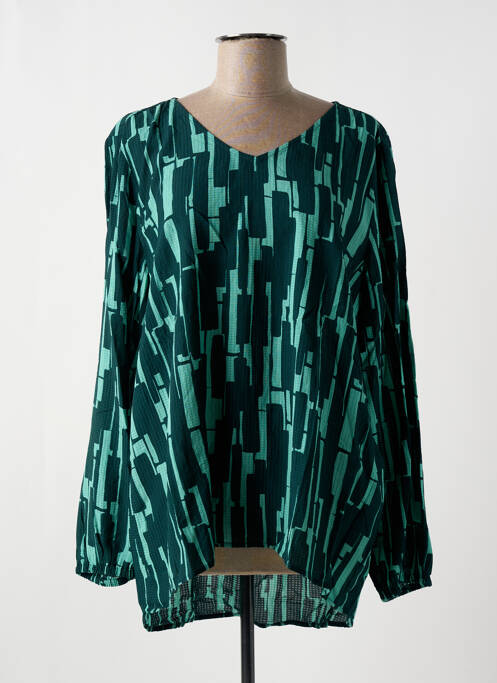 Tunique manches longues vert CECIL pour femme