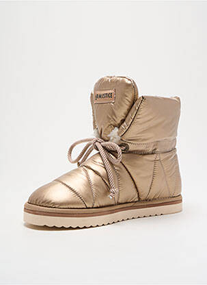 Bottines/boots fourrée talon plat jusqu'à 3cm or ARMISTICE femme