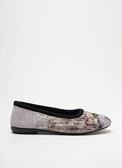 Chaussons/Pantoufles gris LA MAISON DE L'ESPADRILLE pour femme seconde vue