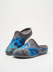 Chaussons/Pantoufles bleu LA MAISON DE L'ESPADRILLE pour homme seconde vue