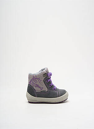 Bottines/boots fourrée bout rond violet SUPERFIT fille