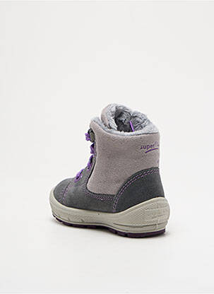 Bottines/boots fourrée bout rond violet SUPERFIT fille