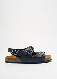 Sandales/nu pieds matière lisse bout ouvert bleu PLAKTON garcon