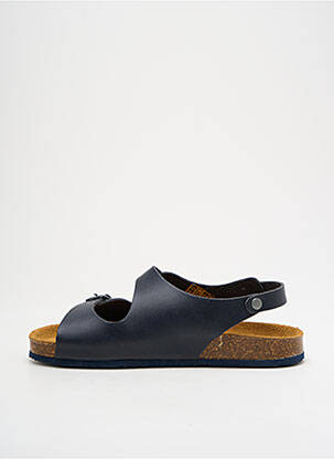 Sandales/nu pieds matière lisse bout ouvert bleu PLAKTON garcon