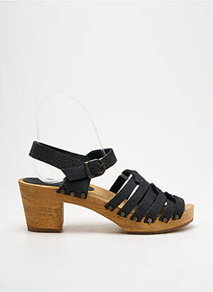 Sandales/Nu pieds noir SANITA pour femme