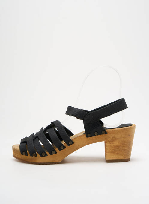 Sandales/Nu pieds noir SANITA pour femme