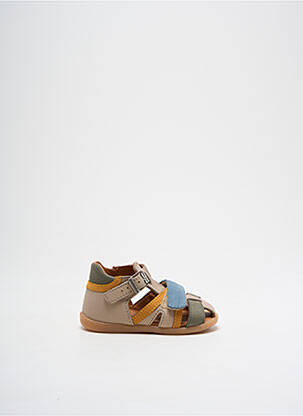 Sandales/nu pieds tissage satiné bout rond beige BABYBOTTE garcon