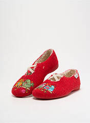 Chaussons/Pantoufles rouge LA MAISON DE L'ESPADRILLE pour femme seconde vue