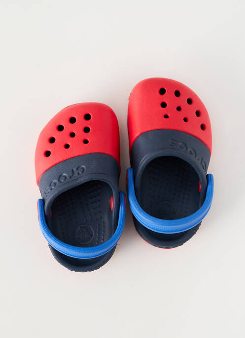 Mules/sabots tissage satiné bout rond rouge CROCS enfant