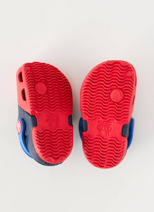Mules/sabots tissage satiné bout rond rouge CROCS enfant