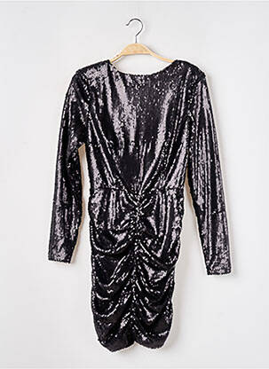 Robe courte manches longues manches longues noir BOOHOO femme