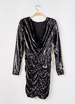 Robe courte manches longues manches longues noir BOOHOO femme