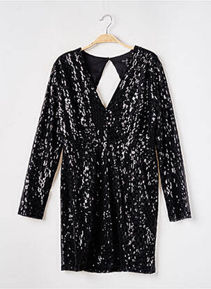 Robe courte manches longues manches longues noir BEST MOUNTAIN femme