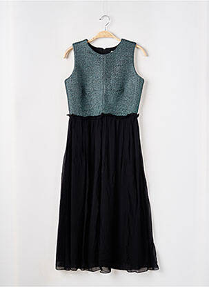 Robe mi-longue sans manche sans manche vert DRESS GALLERY femme