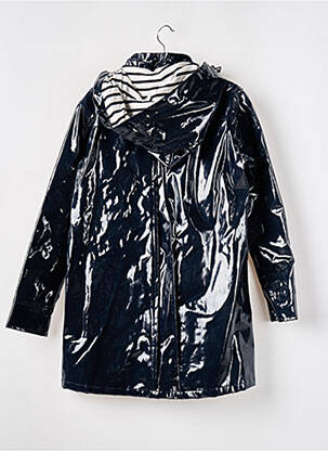 Imperméable manches longues a capuche bleu ARMOR LUX femme