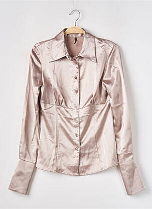 Chemisier coupe cintrée manches longues gris NAF NAF femme