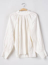 Blouse fermeture boutonnée au dos manches longues beige MOLLY BRACKEN femme