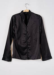 Chemisier coupe cintrée manches longues noir H&M femme