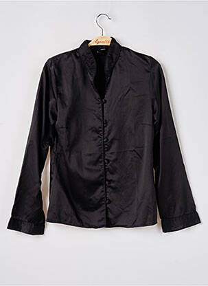Chemisier coupe cintrée manches longues noir H&M femme