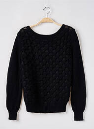 Pull stretch manches longues noir ONE STEP femme