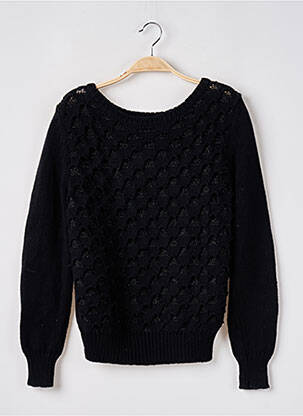 Pull stretch manches longues noir ONE STEP femme