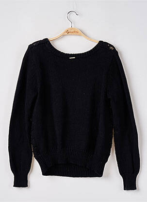 Pull stretch manches longues noir ONE STEP femme