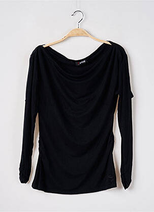 T-shirt manches longues manches longues noir MORGAN femme