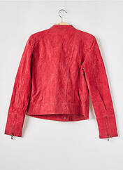 Veste en cuir rouge BEST MOUNTAIN pour femme seconde vue