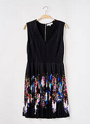Robe Sandro Femme Neuve Avec étiquette - Imprimé Floral Violet Et Noir - Taille S Sans Manches