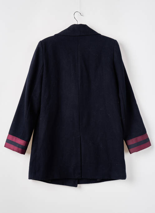Manteau long coupe cintrée sans capuche bleu MANGO & SALT femme