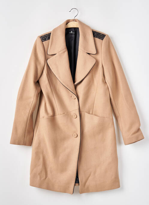 Manteau long beige ONE STEP pour femme