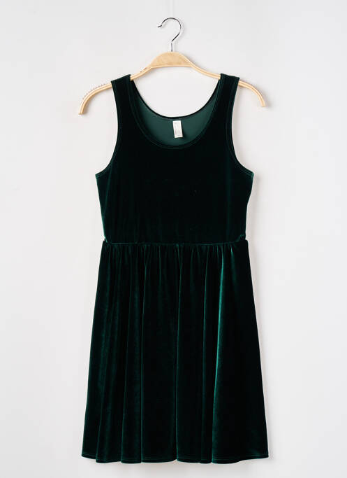 Robe courte vert AMERICAN APPAREL pour femme