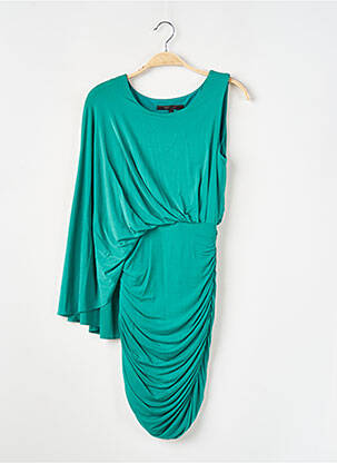 Robe mi-longue manches longues manches longues vert BCBGMAXAZRIA femme