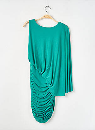 Robe mi-longue manches longues manches longues vert BCBGMAXAZRIA femme