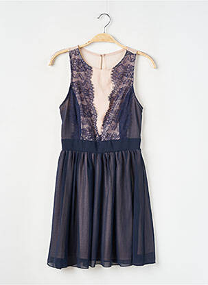 Robe courte sans manche sans manche bleu ELISE RYAN femme