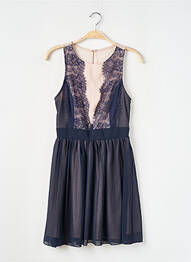 Robe courte coupe évasée sans manche bleu ELISE RYAN femme