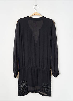 Robe courte manches longues manches longues noir ANTIK BATIK femme