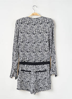 Combishort tissage crêpe manches longues noir SUPERTRASH femme
