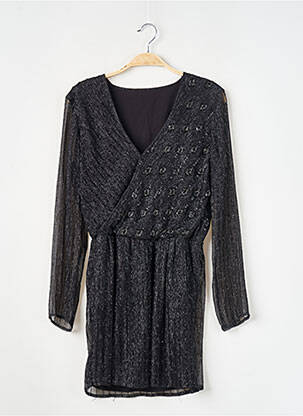 Robe courte manches longues manches longues noir SANS MARQUE femme