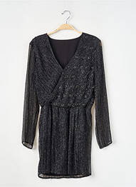 Robe courte manches longues manches longues noir SANS MARQUE femme