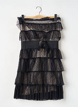 Robe courte sans manche sans manche noir SANDRO femme