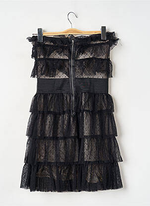 Robe courte sans manche sans manche noir SANDRO femme